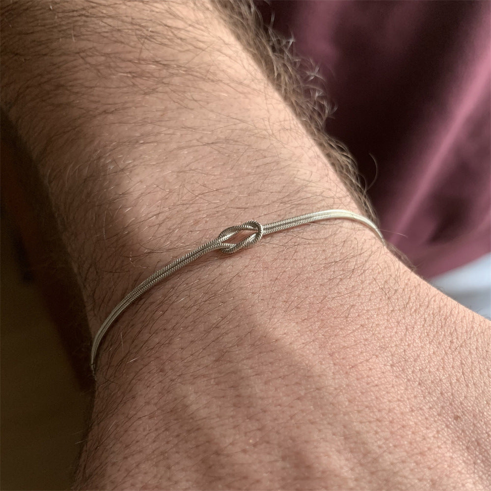 2 Pieces Infinity Bond Bracelet Minimalist