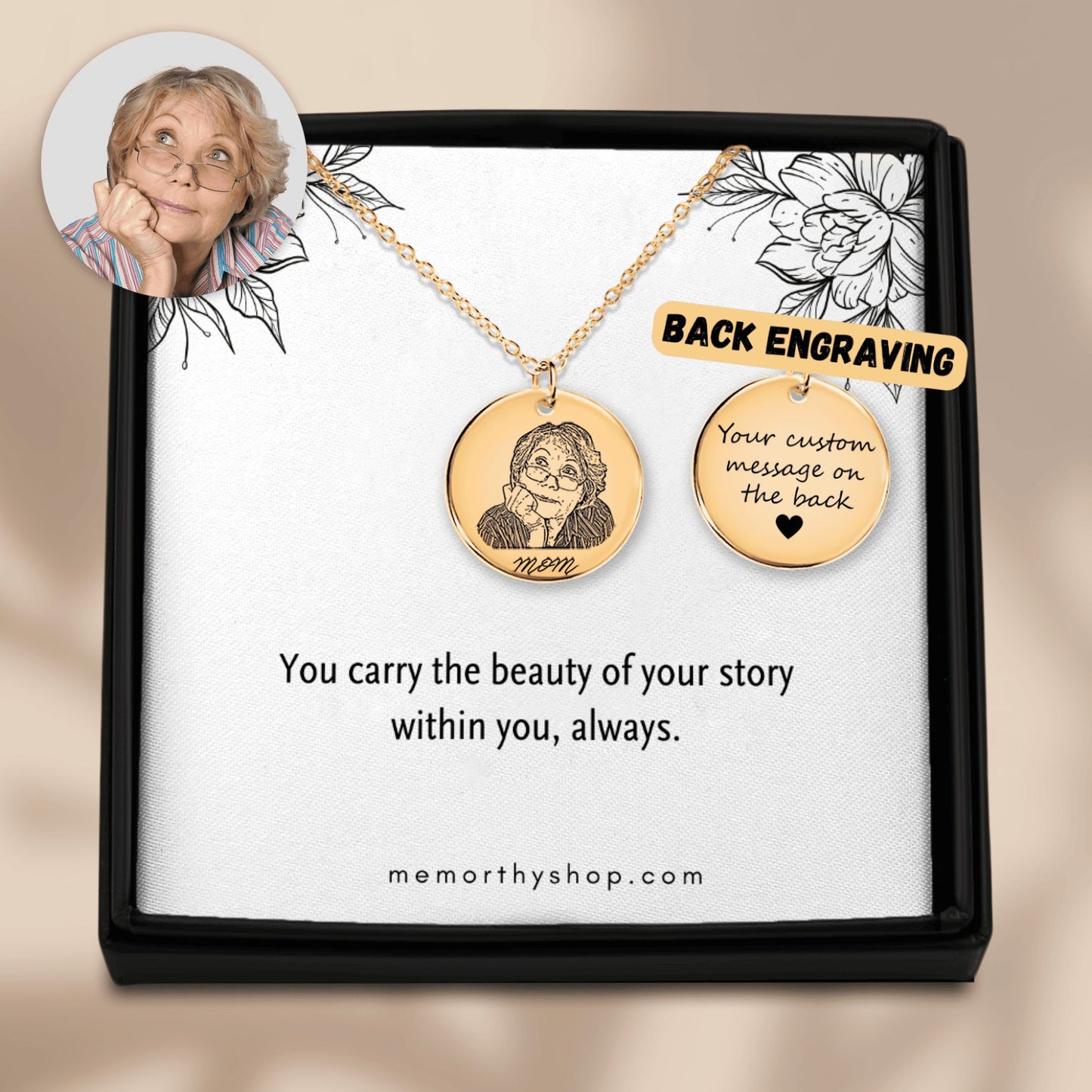 Portrait Pendant Necklace