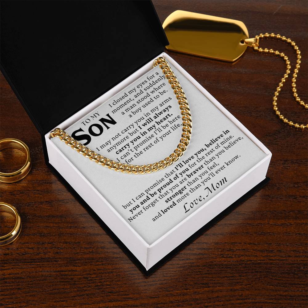 To My Son - I May Not Carry You In My Arms Anymore - Gift Set
