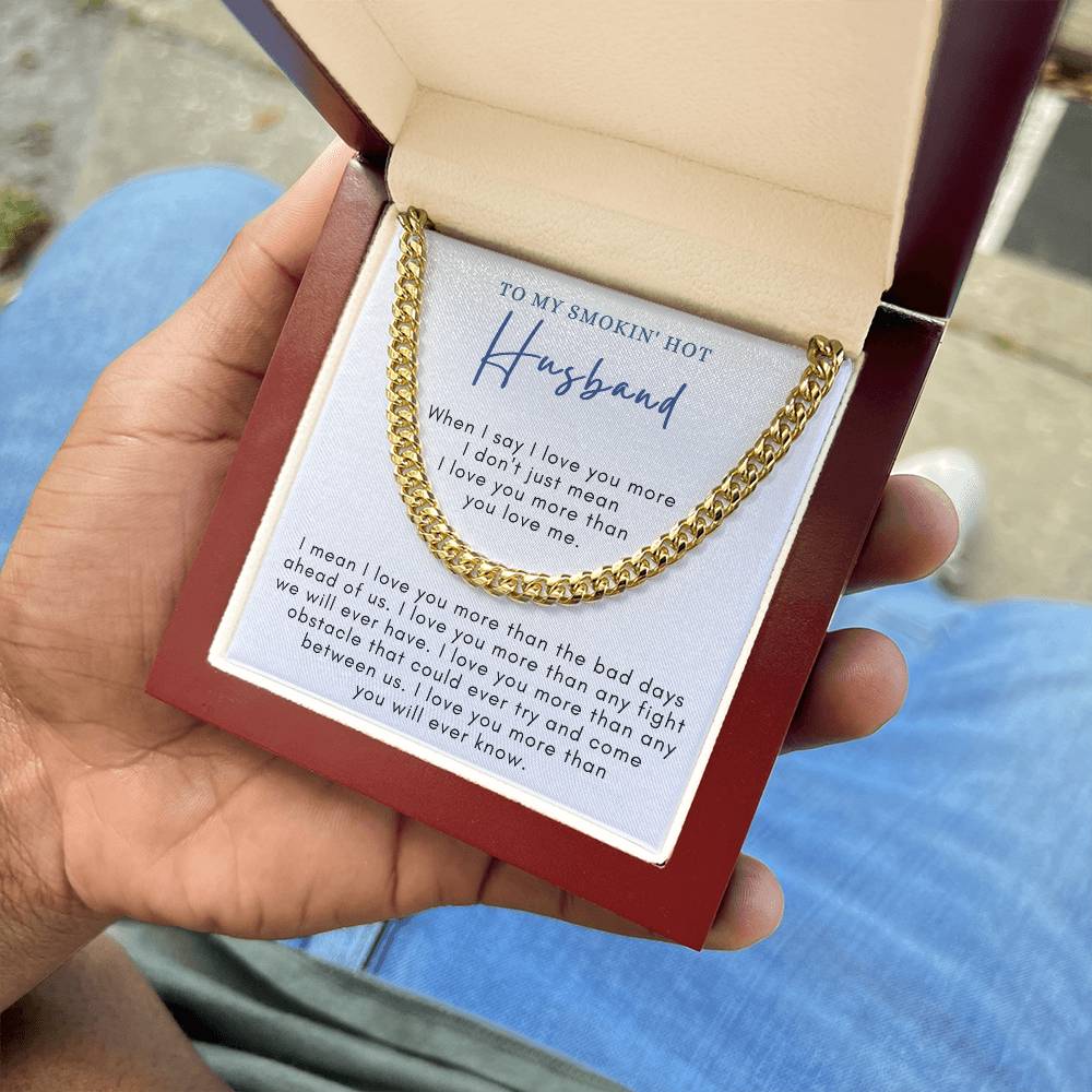 To My SMOKIN' HOT Husband - Link Chain WBG