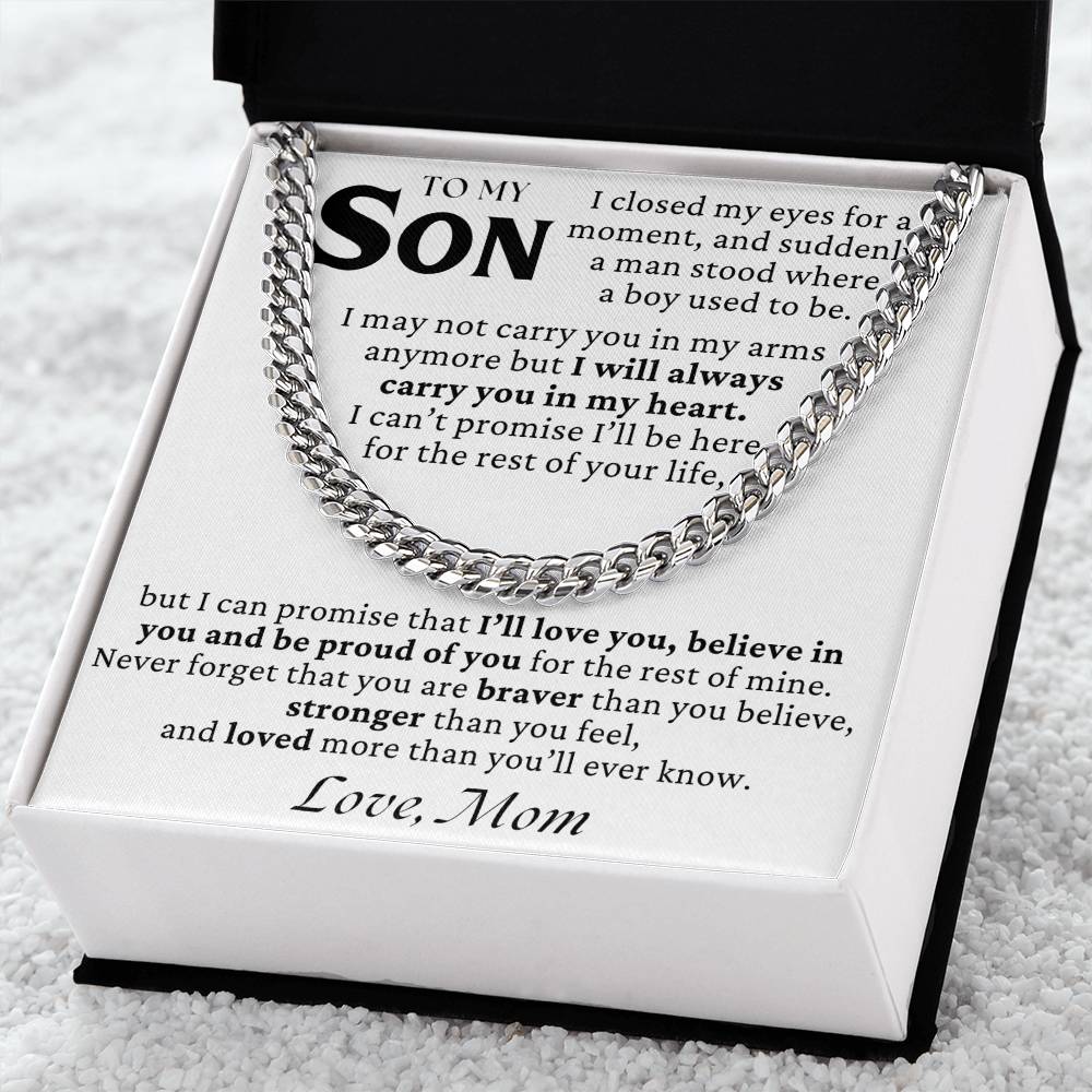 To My Son - I May Not Carry You In My Arms Anymore - Gift Set