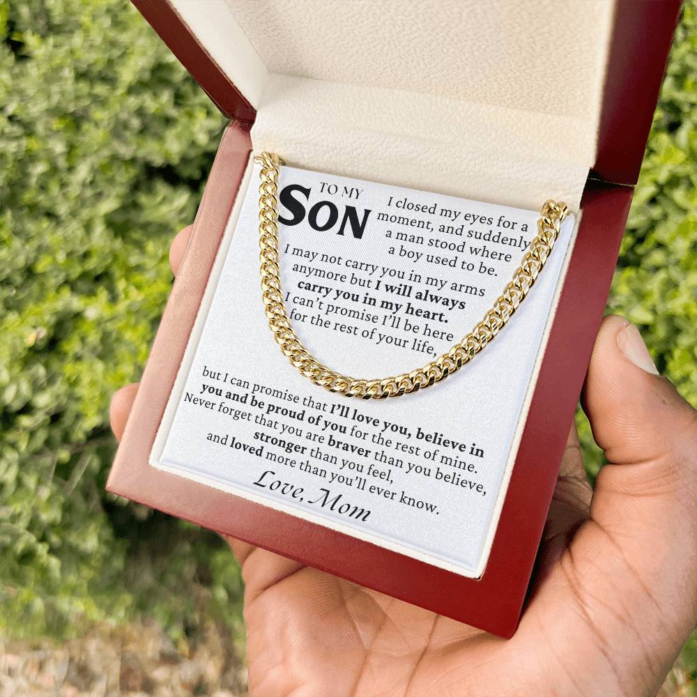 To My Son - I May Not Carry You In My Arms Anymore - Gift Set