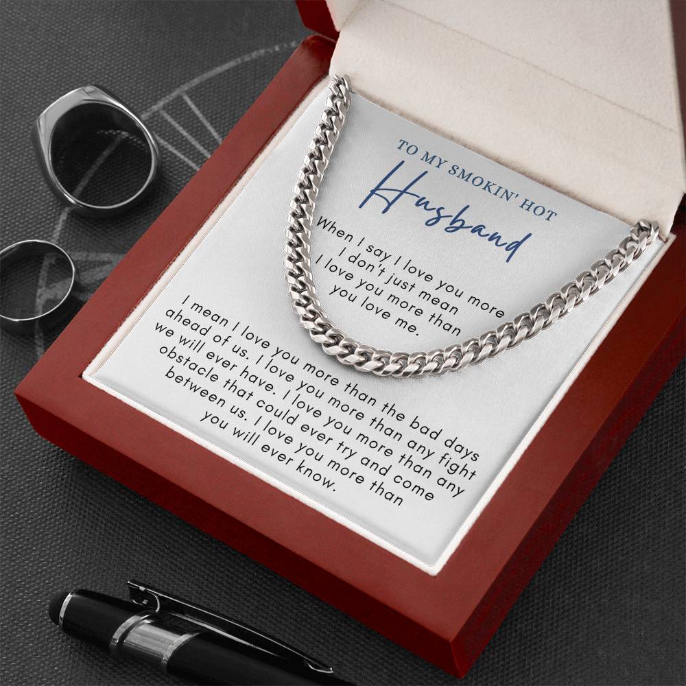 To My SMOKIN' HOT Husband - Link Chain WBG