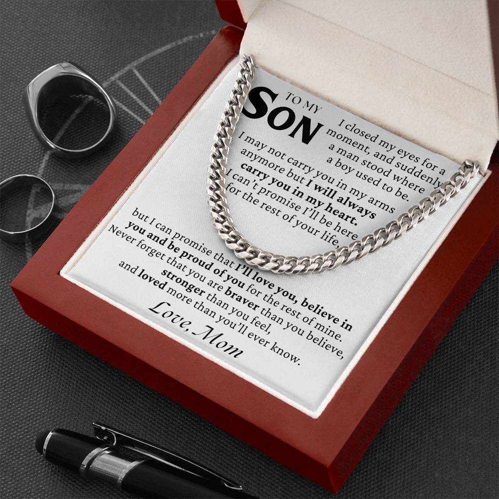 To My Son - I May Not Carry You In My Arms Anymore - Gift Set
