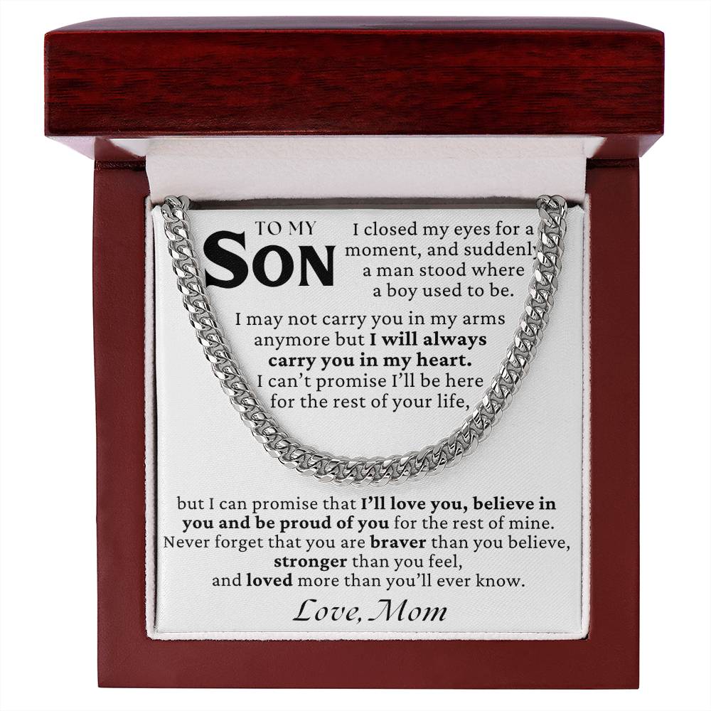 To My Son - I May Not Carry You In My Arms Anymore - Gift Set