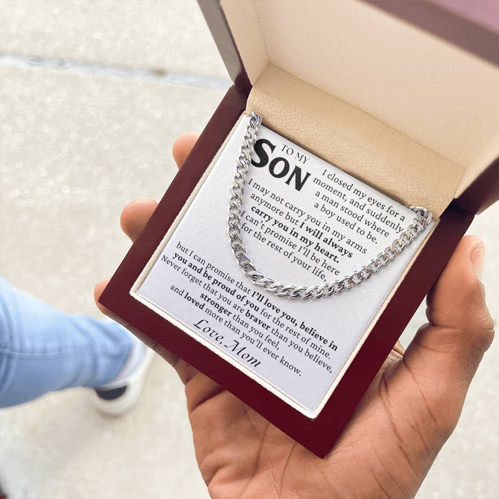 To My Son - I May Not Carry You In My Arms Anymore - Gift Set