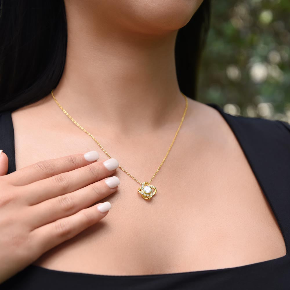 To My FUTURE WIFE - MISSING PIECE - Love Knot Necklace