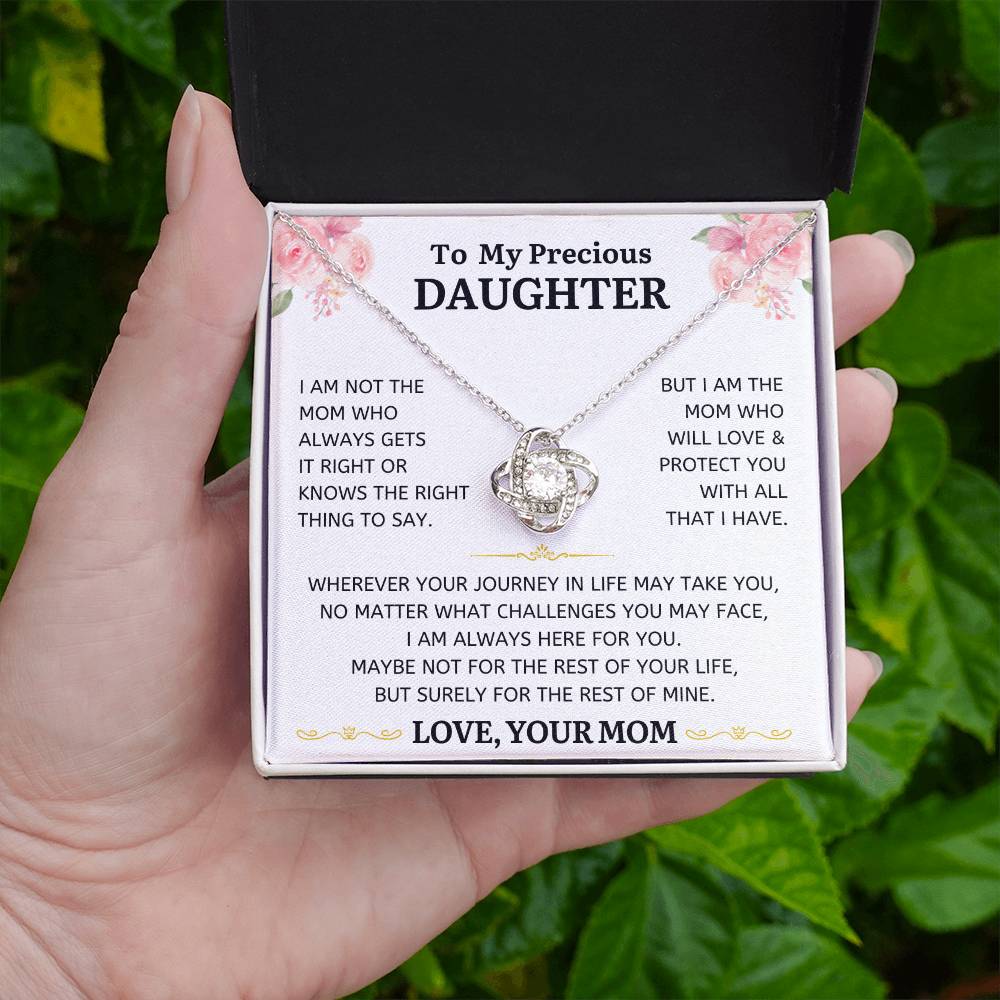 I Am Not The Mom Who Always Gets It Right - Love Knot Necklace