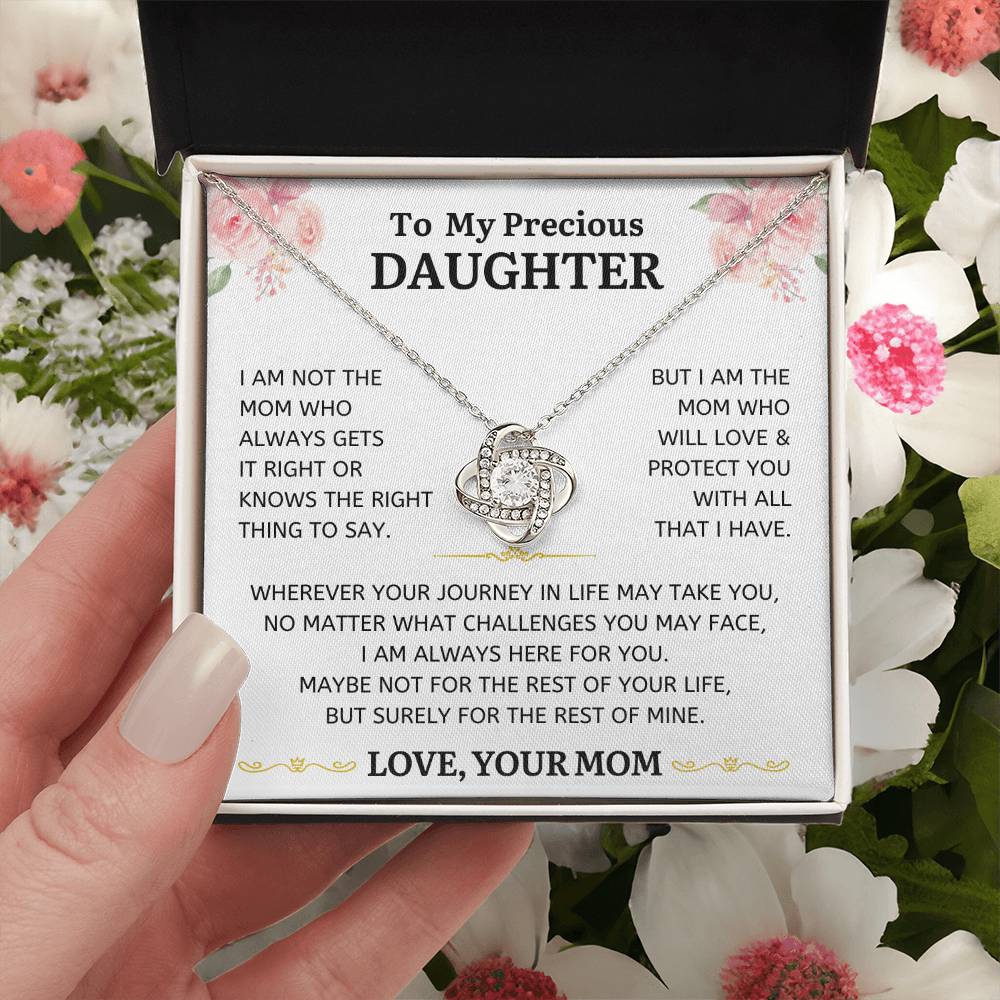 I Am Not The Mom Who Always Gets It Right - Love Knot Necklace