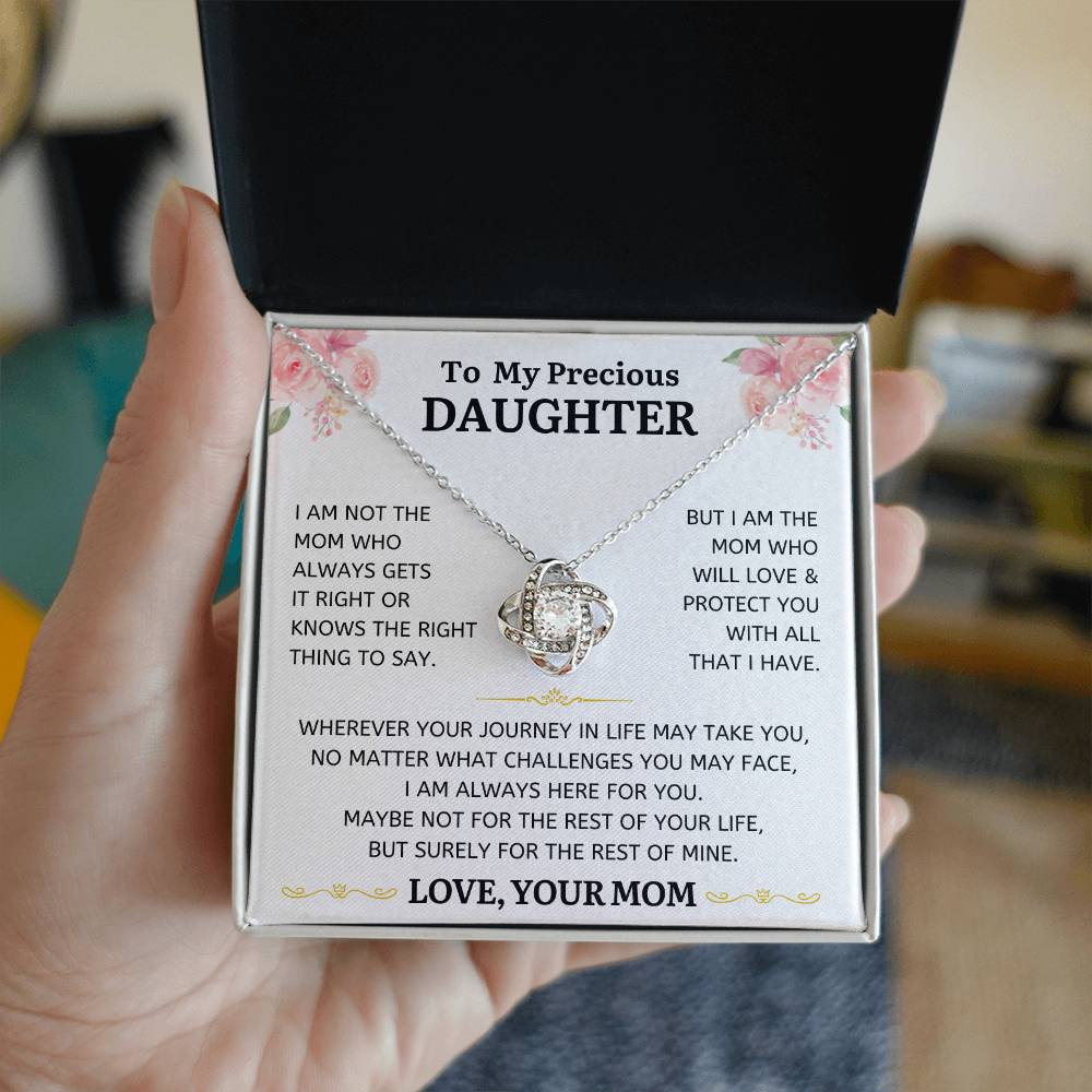 I Am Not The Mom Who Always Gets It Right - Love Knot Necklace