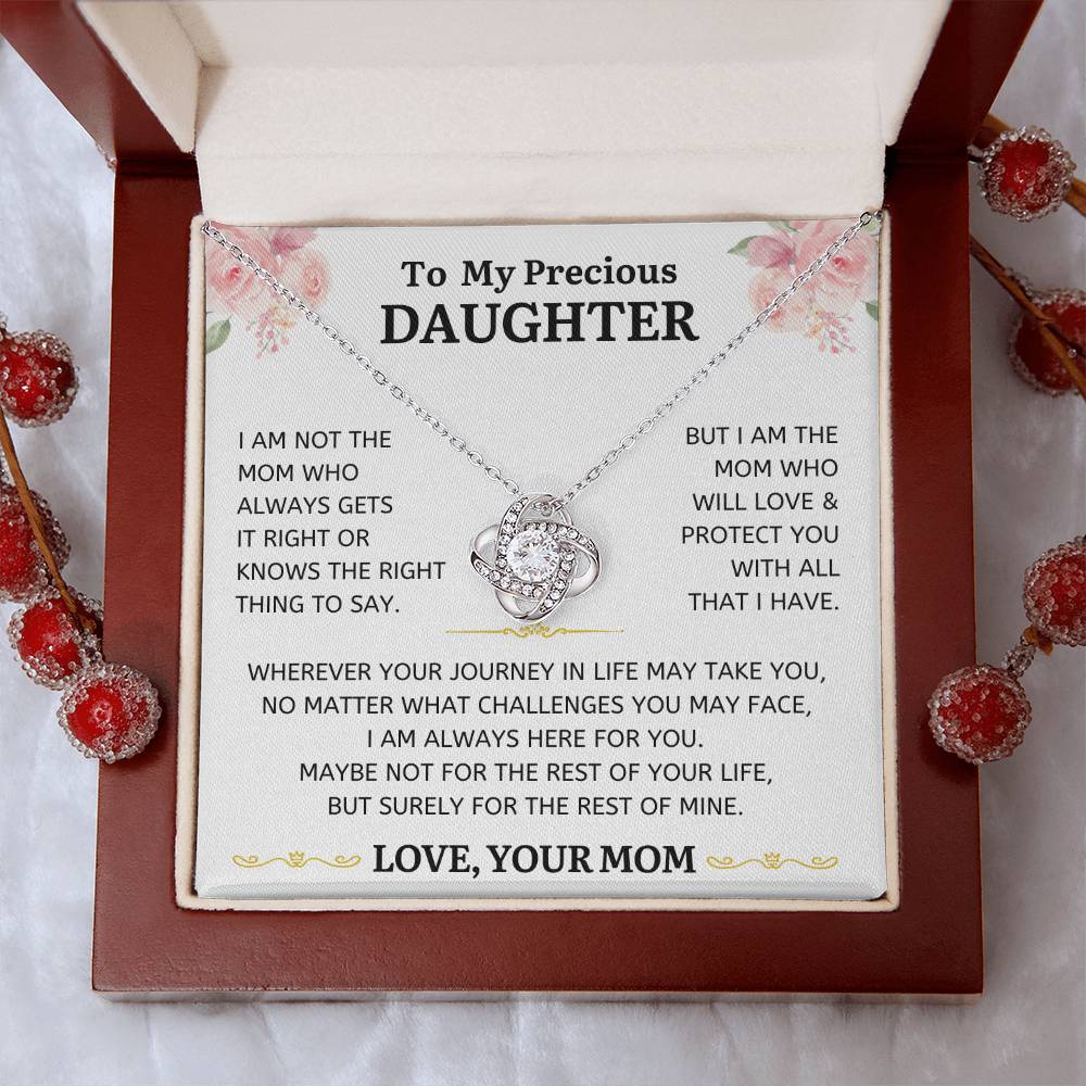 I Am Not The Mom Who Always Gets It Right - Love Knot Necklace
