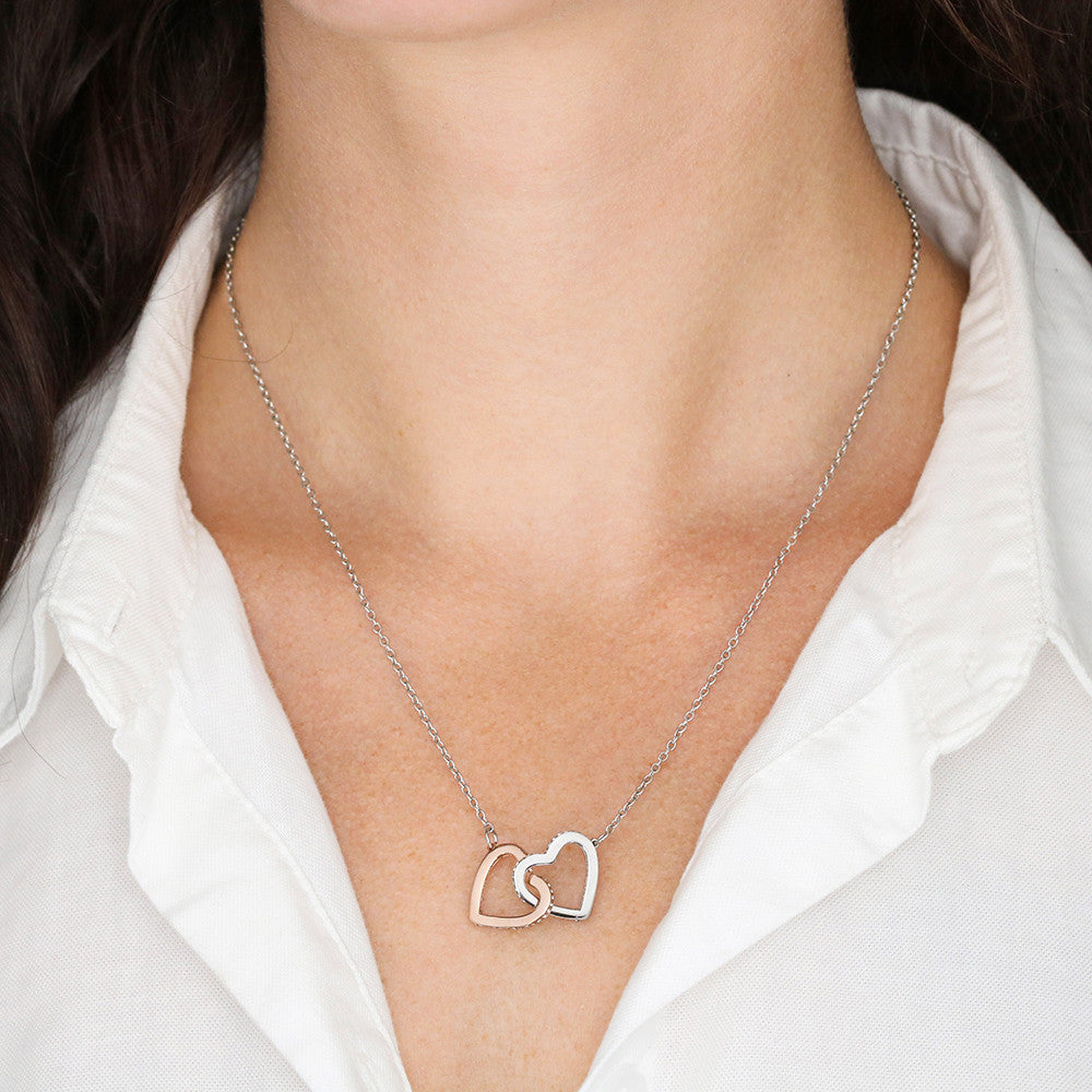 To My Daughter - Love Mom - You Are Capable - Twin Heart Necklace - Gift Set