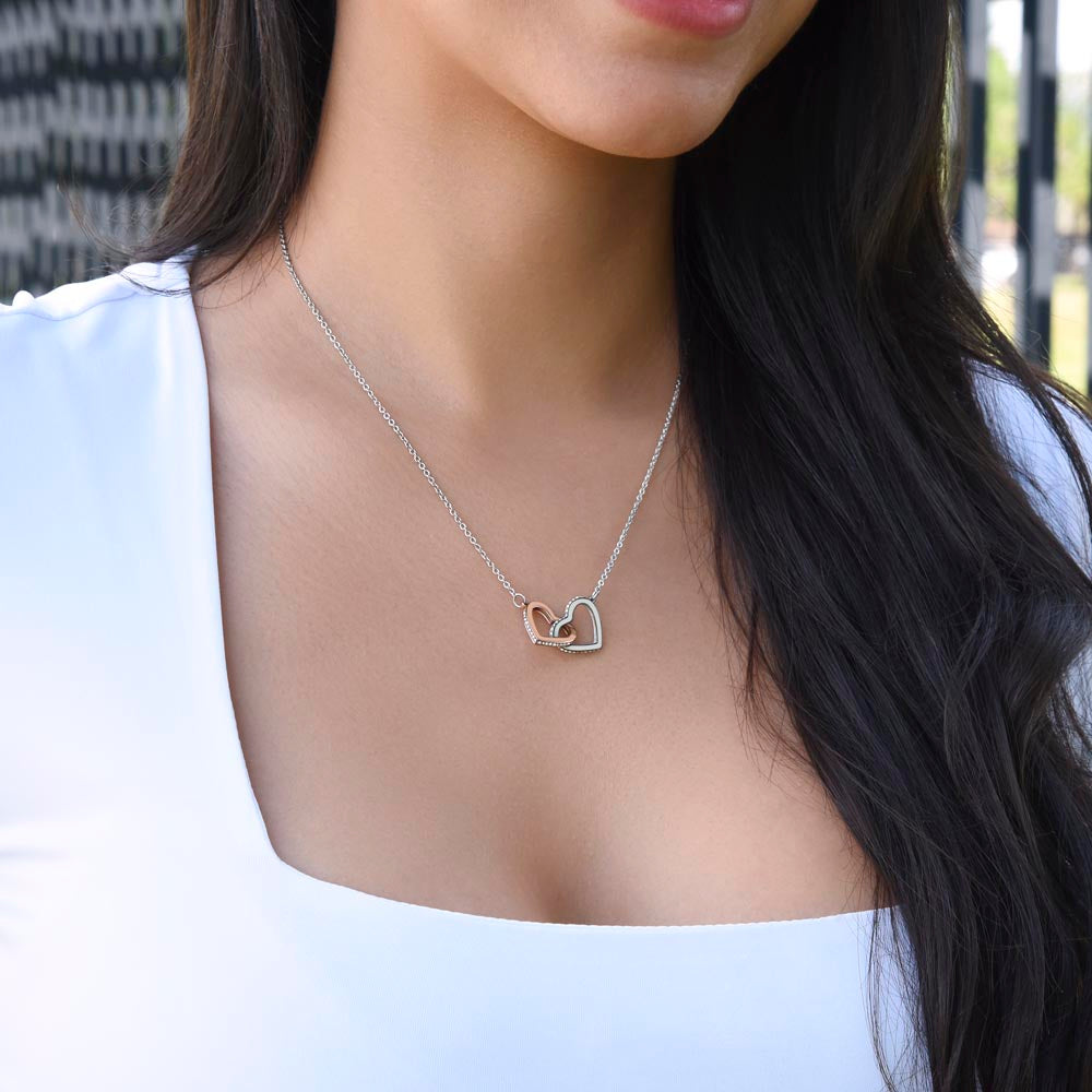 To My FUTURE WIFE - MY MISSING PIECE - Interlocking Heart Necklace