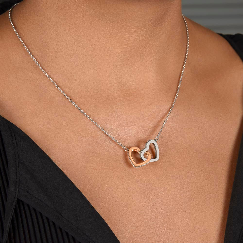 To My FUTURE WIFE - MY MISSING PIECE - Interlocking Heart Necklace