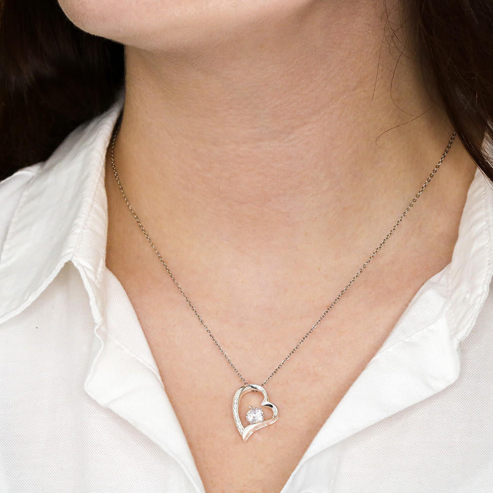 To My Future Wife - Can't Live Without You - Forever Heart Necklace