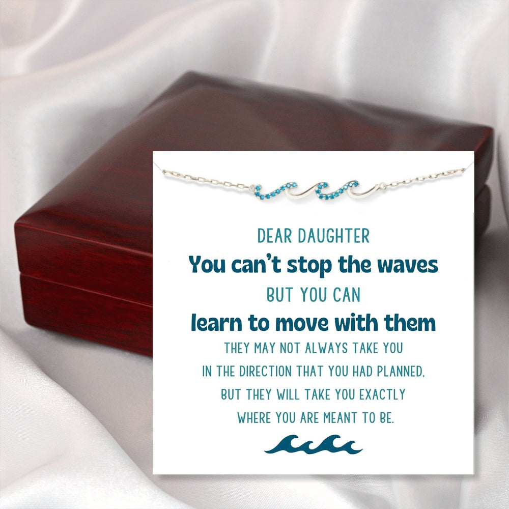 To My Daughter - Triple Waves Bracelet