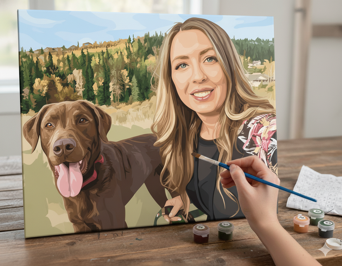 Photo Custom DIY Paint By Number Kit