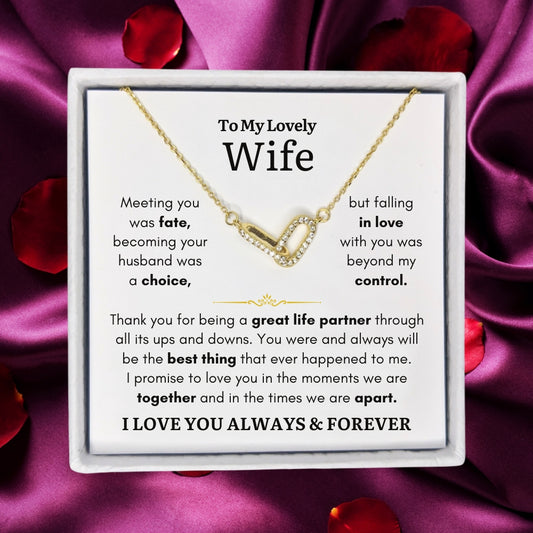 To My Wife - Life Partner - Linked Necklace